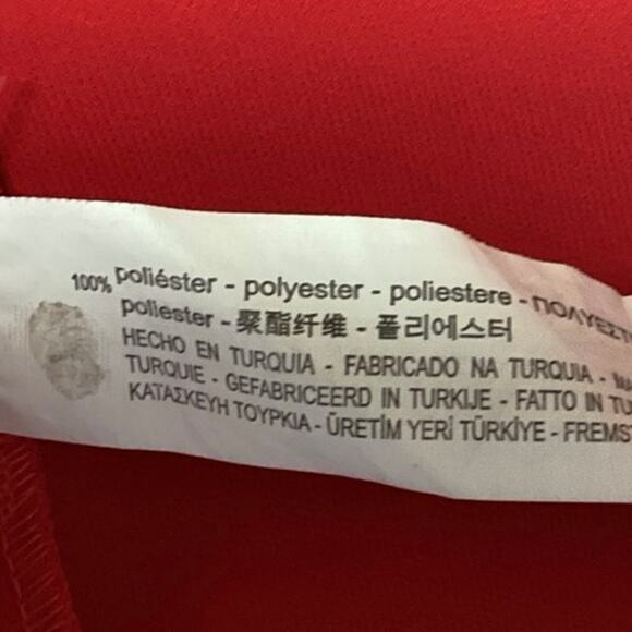 Zara TRF Red Short Cap Sleeve V Neck Mini Back Zipper Casual Shift Dress Sz L - Picture 4 of 4